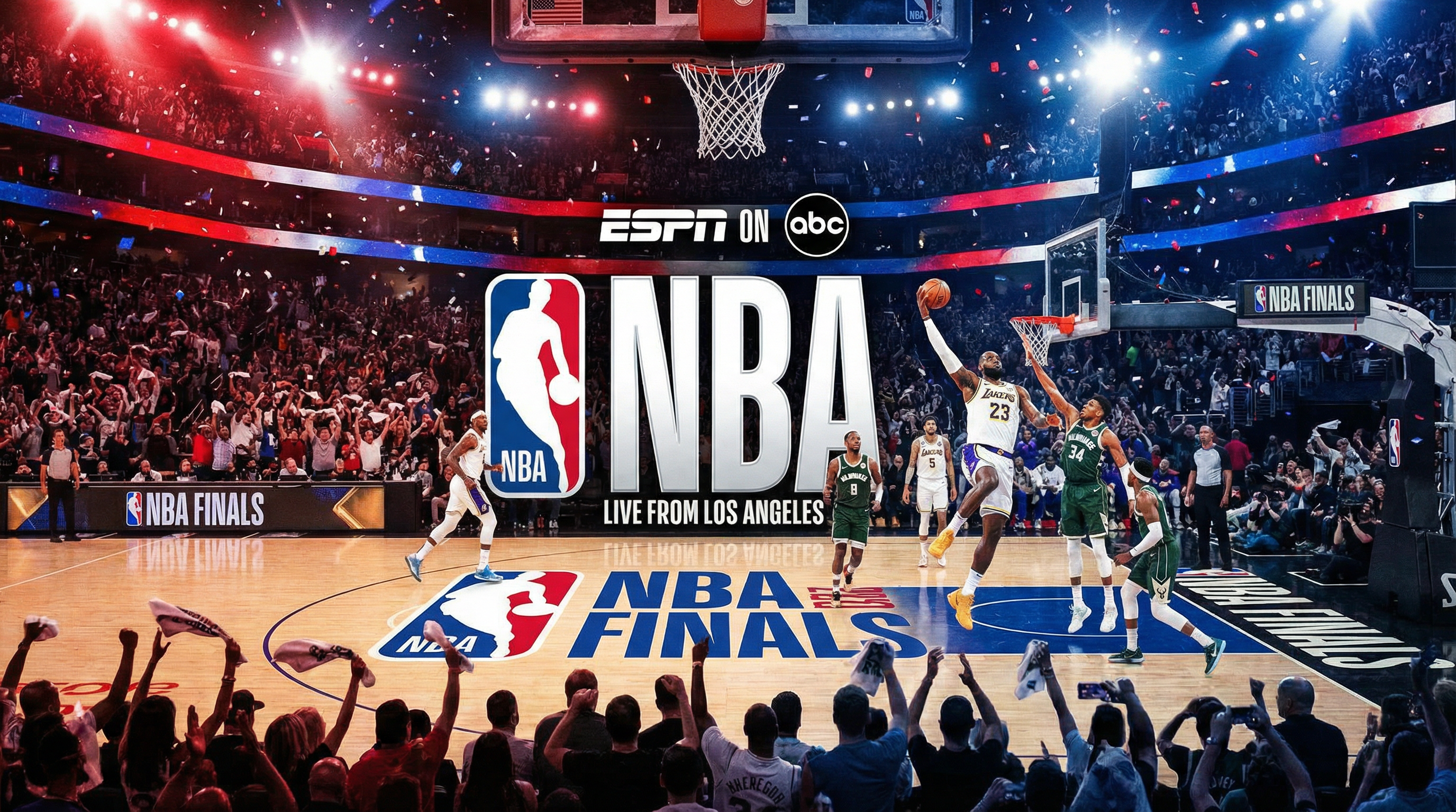 NBA职业篮球联赛比赛现场